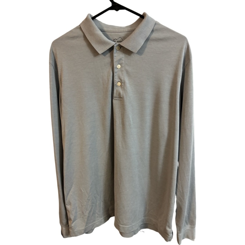 Eddie Bauer Men's Classic Field Pro Long-Sleeve Polo Shirt size Large